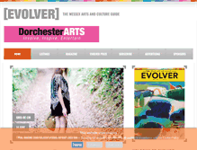 Tablet Screenshot of evolver.org.uk